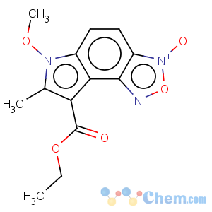 CAS No:257869-86-6 6H-Pyrrolo[3,2-e]-2,1,3-benzoxadiazole-8-carboxylicacid, 6-methoxy-7-methyl-, ethyl ester, 3-oxide