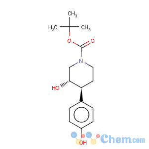 CAS No:257938-67-3 1-Piperidinecarboxylicacid, 3-hydroxy-4-(4-hydroxyphenyl)-, 1,1-dimethylethyl ester, (3R,4R)-