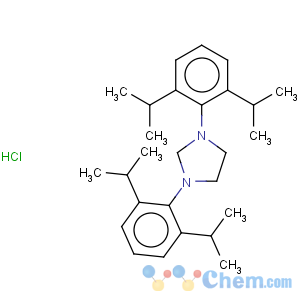 CAS No:258278-25-0 1H-Imidazolium,1,3-bis[2,6-bis(1-methylethyl)phenyl]-4,5-dihydro-, chloride (1:1)
