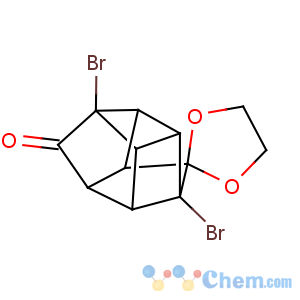 CAS No:25867-84-9 5,9-dibromospiro(pentacyclo[5.3.0.0~2,5~.0~3,9~.0~4,8~]decane-10,2'-[1,3]-dioxolane)-6-one