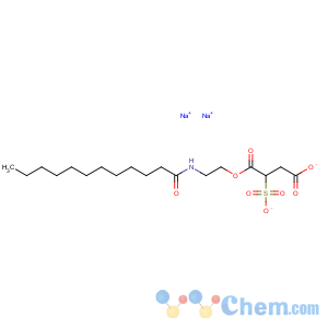 CAS No:25882-44-4 Butanedioicacid, 2-sulfo-, 1-[2-[(1-oxododecyl)amino]ethyl] ester, sodium salt (1:2)