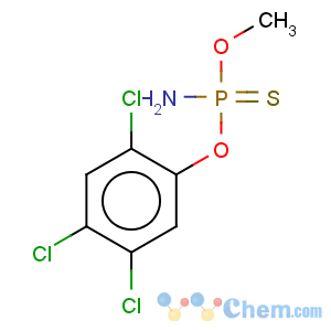 CAS No:2591-66-4 Phosphoramidothioicacid, O-methyl O-(2,4,5-trichlorophenyl) ester