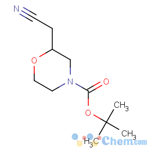 CAS No:259180-69-3 4-Morpholinecarboxylicacid, 2-(cyanomethyl)-, 1,1-dimethylethyl ester
