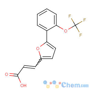 CAS No:259196-57-1 3-[5-[2-(trifluoromethoxy)phenyl]furan-2-yl]prop-2-enoic acid