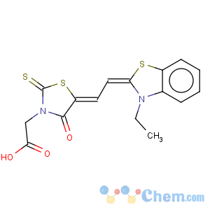 CAS No:25962-03-2 [5-[2-(3-Ethyl-3H-benzothiazol-2-ylidene)ethylidene]-4-oxo-2-thioxothiazolidin-3-yl]acetic acid