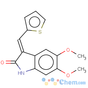 CAS No:259654-77-8 2H-Indol-2-one,1,3-dihydro-5,6-dimethoxy-3-(2-thienylmethylene)-