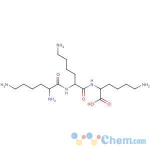 CAS No:25988-63-0 (2S)-6-amino-2-[[(2S)-6-amino-2-[[(2S)-2,<br />6-diaminohexanoyl]amino]hexanoyl]amino]hexanoic acid
