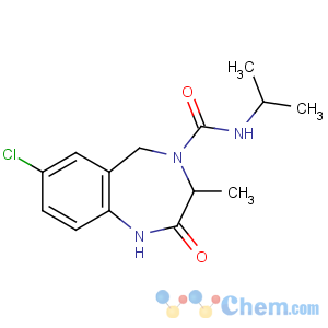 CAS No:26023-84-7 (3S)-7-chloro-3-methyl-2-oxo-N-propan-2-yl-3,5-dihydro-1H-1,<br />4-benzodiazepine-4-carboxamide