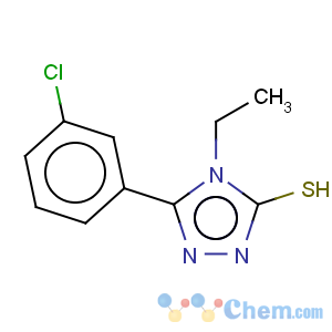 CAS No:26028-63-7 3H-1,2,4-Triazole-3-thione,5-(3-chlorophenyl)-4-ethyl-2,4-dihydro-