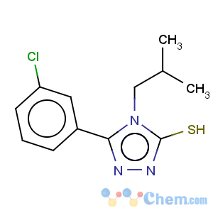 CAS No:26028-64-8 3H-1,2,4-Triazole-3-thione,5-(3-chlorophenyl)-2,4-dihydro-4-(2-methylpropyl)-
