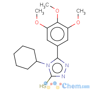 CAS No:26028-97-7 3H-1,2,4-Triazole-3-thione,4-cyclohexyl-2,4-dihydro-5-(3,4,5-trimethoxyphenyl)-