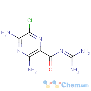 CAS No:2609-46-3 3,5-diamino-6-chloro-N-(diaminomethylidene)pyrazine-2-carboxamide