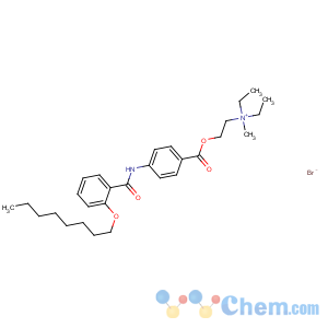 CAS No:26095-59-0 diethyl-methyl-[2-[4-[(2-octoxybenzoyl)amino]benzoyl]oxyethyl]azanium