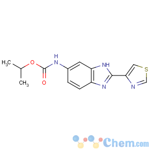 CAS No:26097-80-3 propan-2-yl N-[2-(1,3-thiazol-4-yl)-3H-benzimidazol-5-yl]carbamate