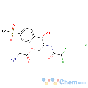 CAS No:2611-61-2 [(2R,3R)-2-[(2,<br />2-dichloroacetyl)amino]-3-hydroxy-3-(4-methylsulfonylphenyl)propyl]<br />2-aminoacetate