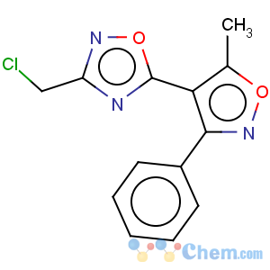 CAS No:261349-42-2 3-(Chloromethyl)-5-(5-methyl-3-phenylisoxazol-4-yl)-1,2,4-oxadiazole