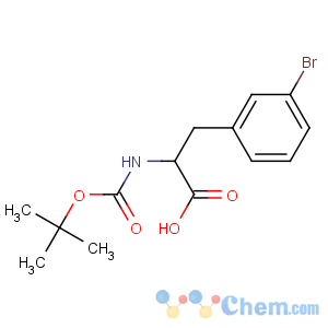 CAS No:261360-77-4 (2R)-3-(3-bromophenyl)-2-[(2-methylpropan-2-yl)oxycarbonylamino]<br />propanoic acid