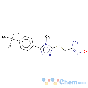 CAS No:261704-26-1 Ethanimidamide,2-[[5-[4-(1,1-dimethylethyl)phenyl]-4-methyl-4H-1,2,4-triazol-3-yl]thio]-N-hydroxy-