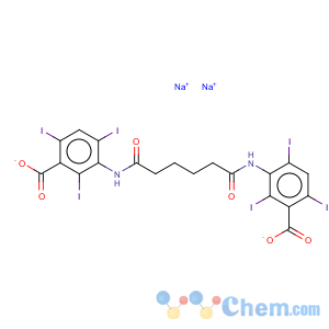 CAS No:2618-26-0 Benzoic acid,3,3'-[(1,6-dioxo-1,6-hexanediyl)diimino]bis[2,4,6-triiodo-, disodium salt (9CI)