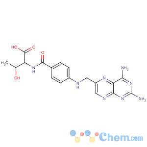 CAS No:26188-15-8 L-Threonine,N-[4-[[(2,4-diamino-6-pteridinyl)methyl]amino]benzoyl]-