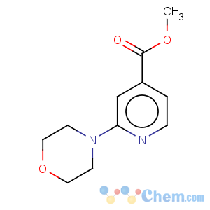 CAS No:262296-00-4 4-Pyridinecarboxylicacid, 2-(4-morpholinyl)-, methyl ester