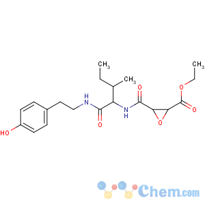 CAS No:262381-84-0 2-Oxiranecarboxylicacid,3-[[[(1S)-1-[[[2-(4-hydroxyphenyl)ethyl]amino]carbonyl]-3-methylbutyl]amino]carbonyl]-,ethyl ester, (2S,3S)-