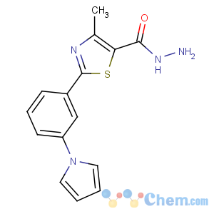 CAS No:262589-42-4 4-methyl-2-(3-pyrrol-1-ylphenyl)-1,3-thiazole-5-carbohydrazide