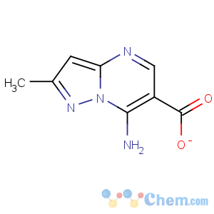 CAS No:2627-59-0 Pyrazolo[1,5-a]pyrimidine-6-carboxylicacid, 7-amino-2-methyl-