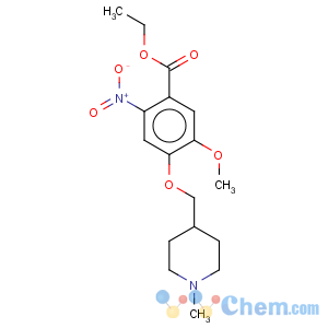 CAS No:264208-63-1 Benzoicacid, 5-methoxy-4-[(1-methyl-4-piperidinyl)methoxy]-2-nitro-, ethyl ester
