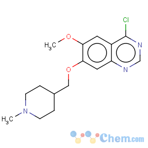 CAS No:264208-72-2 Quinazoline,4-chloro-6-methoxy-7-[(1-methyl-4-piperidinyl)methoxy]-