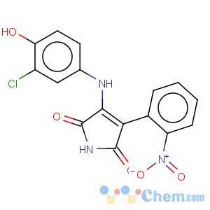 CAS No:264218-23-7 1H-Pyrrole-2,5-dione,3-[(3-chloro-4-hydroxyphenyl)amino]-4-(2-nitrophenyl)-