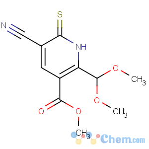 CAS No:264225-72-1 methyl<br />5-cyano-2-(dimethoxymethyl)-6-sulfanylidene-1H-pyridine-3-carboxylate