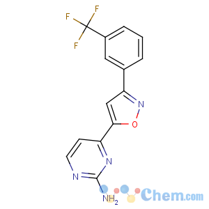 CAS No:264616-57-1 4-[3-[3-(trifluoromethyl)phenyl]-1,2-oxazol-5-yl]pyrimidin-2-amine