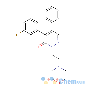 CAS No:26472-47-9 4-(3-fluorophenyl)-2-(2-morpholin-4-ylethyl)-5-phenylpyridazin-3-one