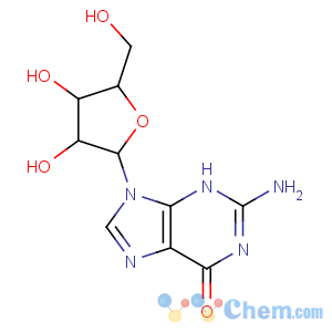 CAS No:26578-09-6 2-amino-9-[3,4-dihydroxy-5-(hydroxymethyl)oxolan-2-yl]-3H-purin-6-one