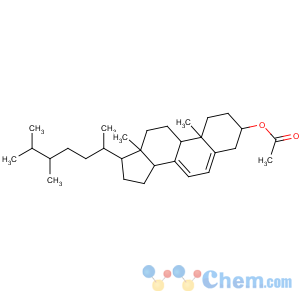 CAS No:26587-37-1 [(3S,9S,10R,13R,14R,17R)-17-[(2R)-5,6-dimethylheptan-2-yl]-10,<br />13-dimethyl-2,3,4,9,11,12,14,15,16,<br />17-decahydro-1H-cyclopenta[a]phenanthren-3-yl] acetate