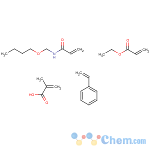 CAS No:26589-46-8 Ethyl acrylate, styrene, N-butoxymethylacrylamide, methacrylic acidpolymer