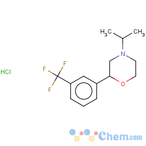 CAS No:26629-86-7 Morpholine,4-(1-methylethyl)-2-[3-(trifluoromethyl)phenyl]-, hydrochloride (1:1)