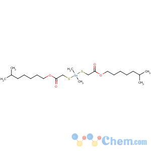 CAS No:26636-01-1 6-methylheptyl<br />2-[dimethyl-[2-(6-methylheptoxy)-2-oxoethyl]sulfanylstannyl]<br />sulfanylacetate