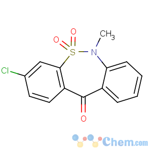 CAS No:26638-53-9 3-chloro-6-methyl-5,5-dioxobenzo[c][2,1]benzothiazepin-11-one