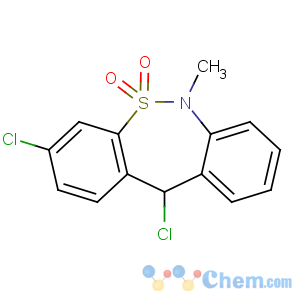 CAS No:26638-66-4 3,11-dichloro-6-methyl-11H-benzo[c][2,1]benzothiazepine 5,5-dioxide