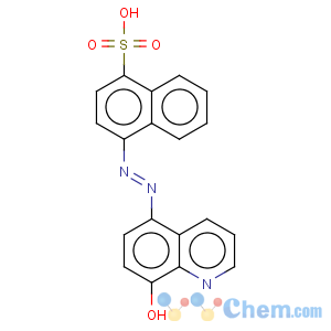 CAS No:26644-96-2 1-Naphthalenesulfonicacid, 4-[2-(8-hydroxy-5-quinolinyl)diazenyl]-