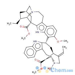 CAS No:2665-57-8 Ibogamine-18-carboxylicacid, 13-methoxy-14-[(3a)-17-methoxy-17-oxovobasan-3-yl]-, methyl ester