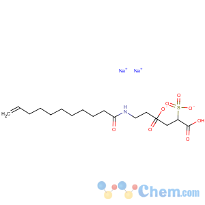CAS No:26650-05-5 Butanedioic acid,2-sulfo-, 4-[2-[(1-oxo-10-undecen-1-yl)amino]ethyl] ester, sodium salt (1:2)
