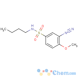 CAS No:26651-25-2 5-(butylsulfamoyl)-2-methoxybenzenediazonium