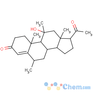 CAS No:2668-68-0 Pregn-4-ene-3,20-dione,11b-hydroxy-6a,11-dimethyl- (7CI,8CI)