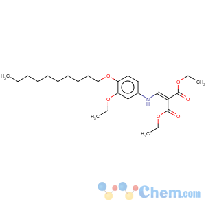 CAS No:26692-07-9 Propanedioic acid,2-[[[4-(decyloxy)-3-ethoxyphenyl]amino]methylene]-, 1,3-diethyl ester