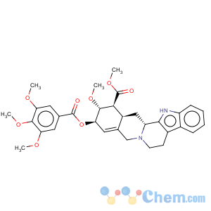 CAS No:2671-59-2 Yohimban-16-carboxylicacid, 19,20-didehydro-17-methoxy-18-[(3,4,5-trimethoxybenzoyl)oxy]-, methylester, (3b,16b,17a,18b)- (9CI)