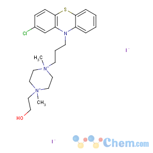 CAS No:26718-20-7 Piperazinium,1-[3-(2-chloro-10H-phenothiazin-10-yl)propyl]-4-(2-hydroxyethyl)-1,4-dimethyl-,iodide (1:2)