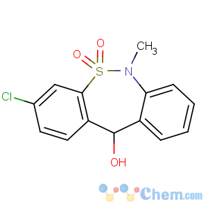 CAS No:26723-60-4 3-chloro-6-methyl-5,5-dioxo-11H-benzo[c][2,1]benzothiazepin-11-ol